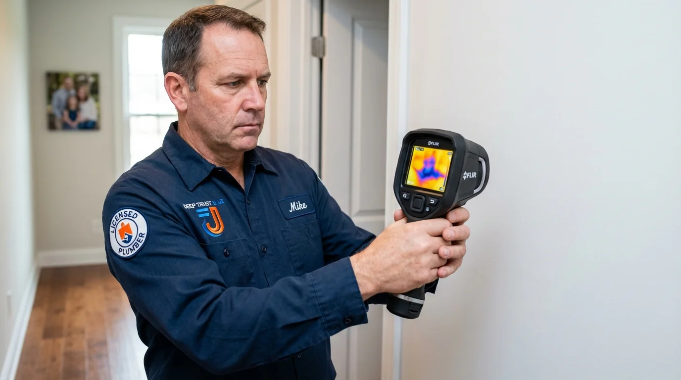 Thermal imaging leak detection by Johns Plumbing LLC in Pierce City